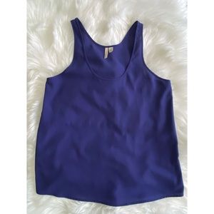 Frenchi blue tank top